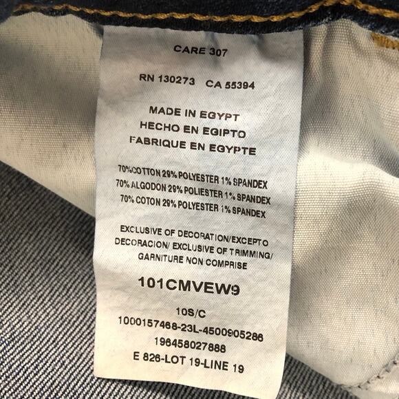 Vintage Lee Women's Bootcut Leg Mid-Rise Blue Jeans Denim Size 10 Short 5-Pocket - Picture 6 of 7